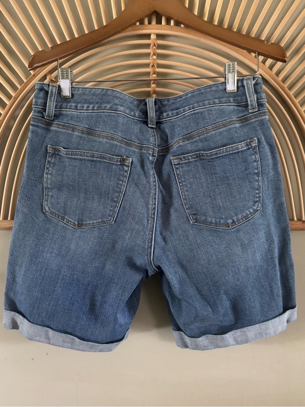 Talbots Light Blue Denim Boyfriend Jean Shorts - Picture 2 of 3